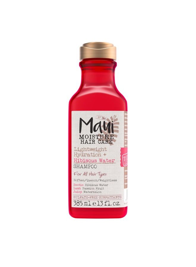 MAUI MOISTURE Lightweight Hydration + Hibiscus Water Shampoo, Moisturizing Aloe Vera Shampoo Softens Curly Hair, Vegan & Sulfate-Free Surfactants, 13 Fl Oz - Image 1